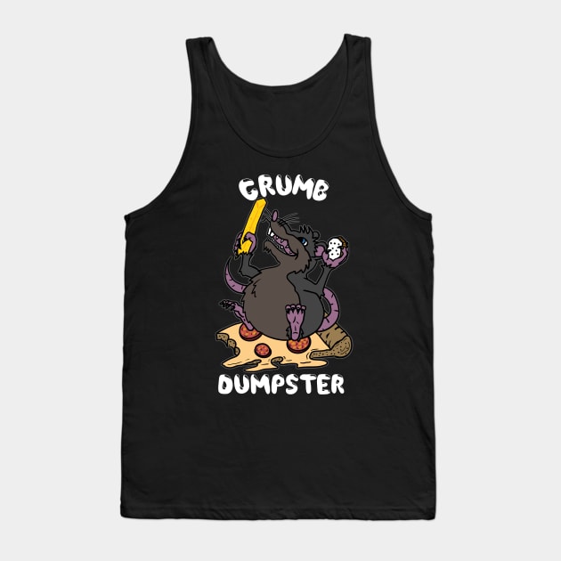 Crumb Dumpster Fat Rat Tank Top by SNK Kreatures
